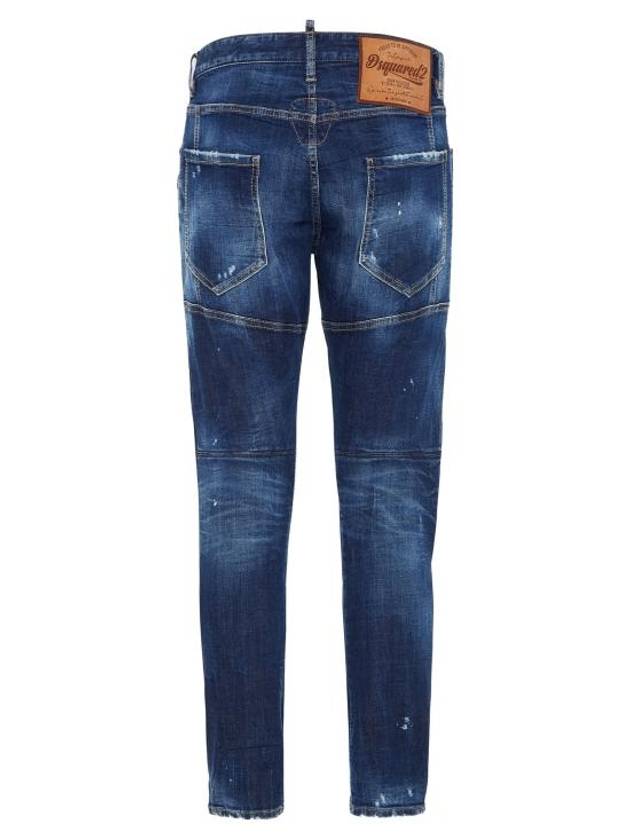 Perfect Clean Wash Tidy Biker Denim Jeans Blue - DSQUARED2 - BALAAN 3