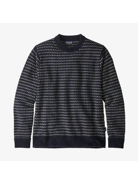 Recycled Wool Blend Knit Top Classic Navy - PATAGONIA - BALAAN 1
