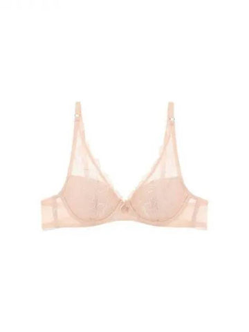 UNDERWEAR Women's Flower Lace Padded Bra Skin 271989 - EMPORIO ARMANI - BALAAN 1