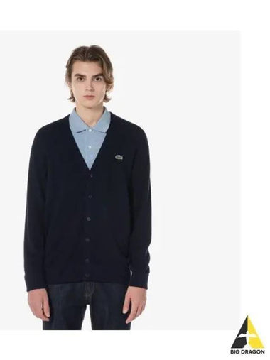 Men s Rings Cardigan Navy - LACOSTE - BALAAN 1