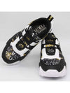 Jeans Couture Trail Track Logo Low Top Sneaker Black - VERSACE - BALAAN 6