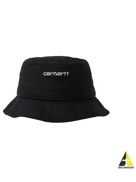 Whip Cotton Bucket Hat Black I0299370 - CARHARTT - BALAAN 1