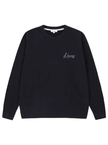 Arne chain stitch logo sweatshirt black - NORSE PROJECTS - BALAAN 1