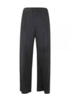 Pleated Straight Pants Black - ISSEY MIYAKE - BALAAN 2