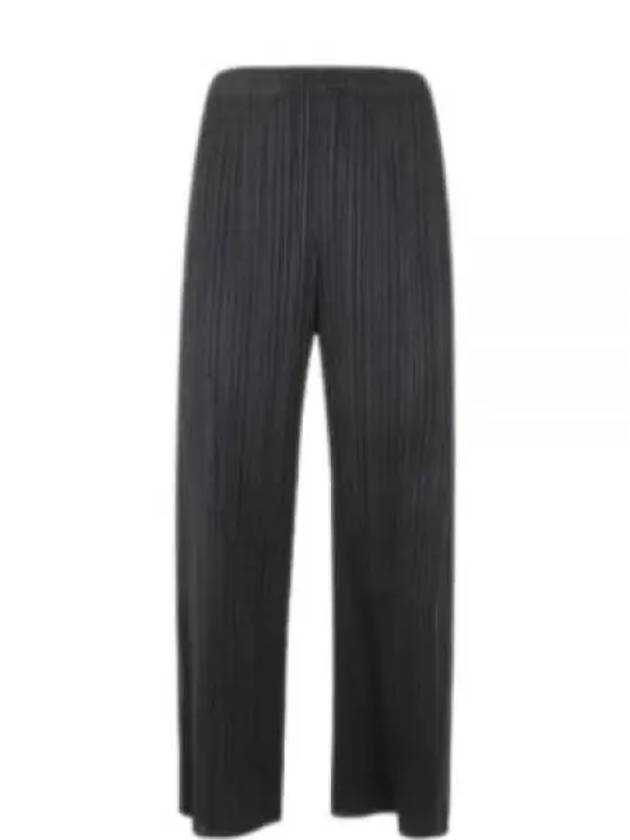 Pleated Straight Pants Black - ISSEY MIYAKE - BALAAN 2