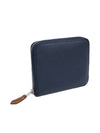 H084266 Navy Silk Compact Apsong Half Wallet - HERMES - BALAAN 2