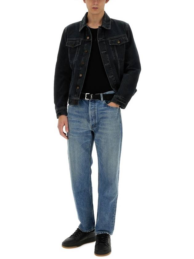 Mick Jeans Charlotte Blue - SAINT LAURENT - BALAAN 3