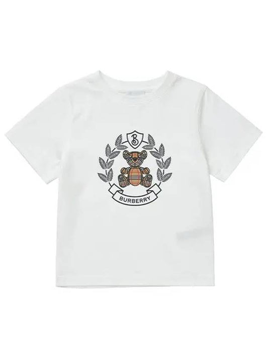 8072328 A1464 Thomas Bear Print Junior Short Sleeve T-shirt - BURBERRY - BALAAN 2