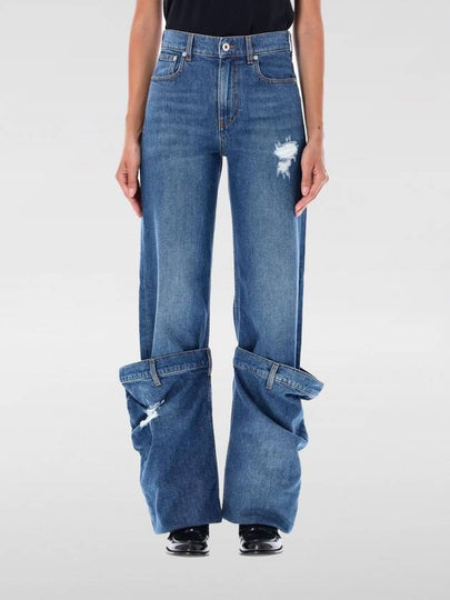 Turn-Up Denim Jeans Blue - JW ANDERSON - BALAAN 2