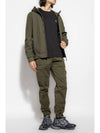 Soft Shell RE Dye Technology Hooded Jacket Khaki - STONE ISLAND - BALAAN 3