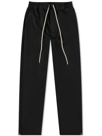 Medium Weight Berlin Drawstring Cotton Track Pants Black - RICK OWENS - BALAAN 1