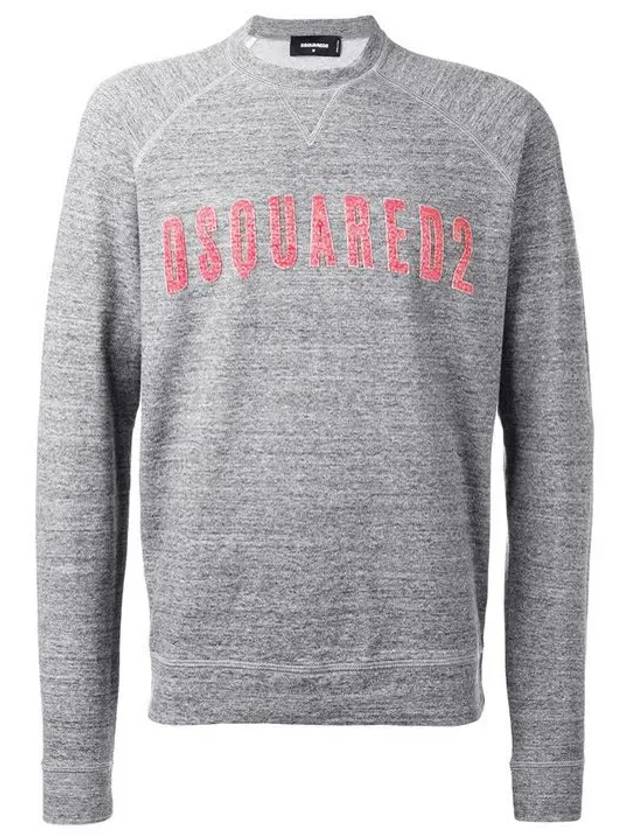 Logo Patch Sweatshirt Grey - DSQUARED2 - BALAAN 2