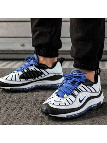 01-640744-103--Air Max 98-White Black Blue - NIKE - BALAAN 1