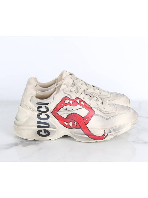 Lips Logo Rhyton Sneakers 37 240 - GUCCI - BALAAN 6