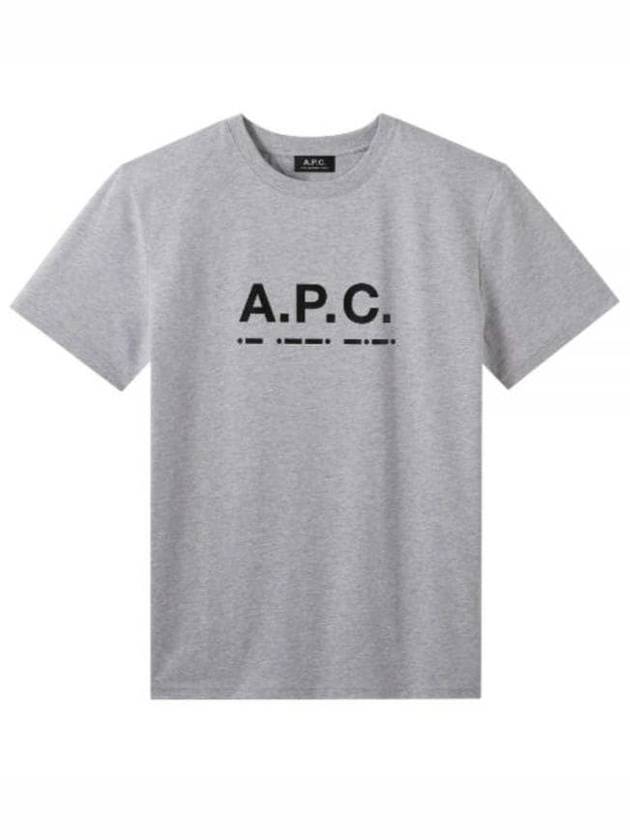 Men's Sven Logo Short Sleeve T-Shirt Grey - A.P.C. - BALAAN 2