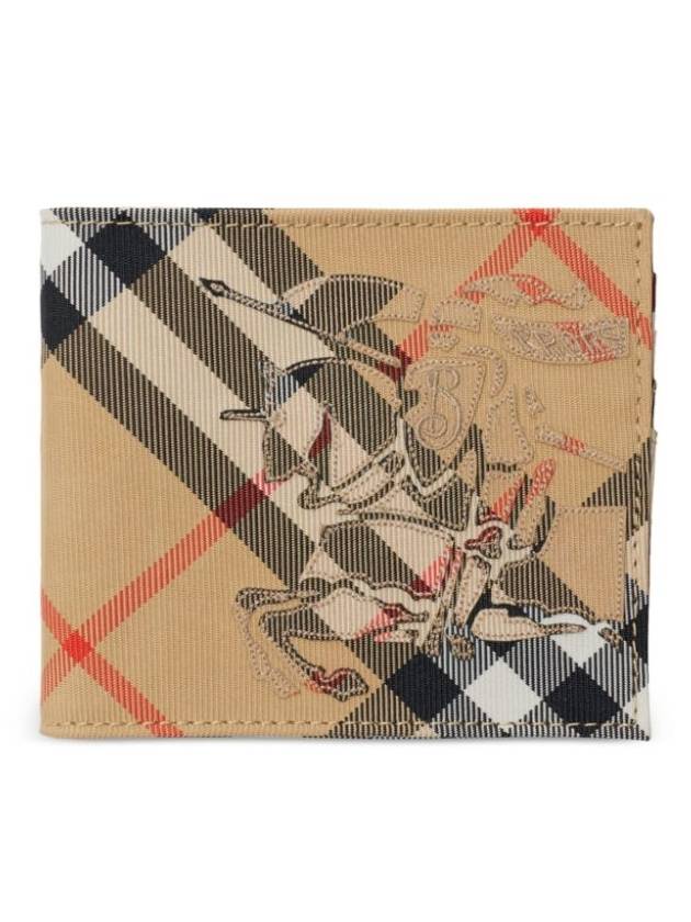 EKD Check Bifold Half Wallet Sand - BURBERRY - BALAAN 1