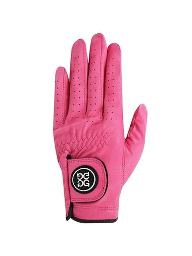 Circle GS Logo Leather Golf Gloves Pink - G/FORE - BALAAN 1