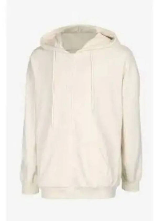 Logo Patch Cotton Zip-up Hoodie Beige - JIL SANDER - BALAAN 2