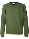 Wappen Patch Crew Neck Sweatshirt Green - STONE ISLAND - BALAAN 1