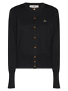 Logo Patch Cardigan Black - VIVIENNE WESTWOOD - BALAAN 2