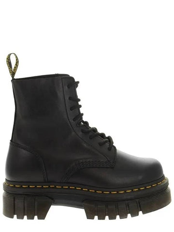 Audric Nappa Leather 8 Hole Ankle Boots Black - DR. MARTENS - BALAAN.