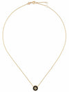 Kira Enamel Pendant Necklace Tory Gold Black - TORY BURCH - BALAAN 3