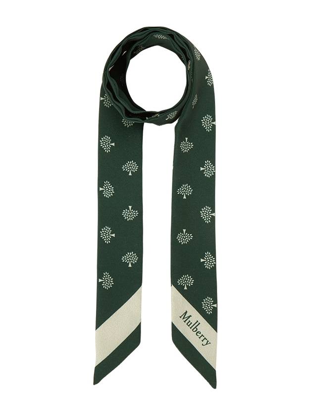 Small Skinny Scarf Green - MULBERRY - BALAAN 2