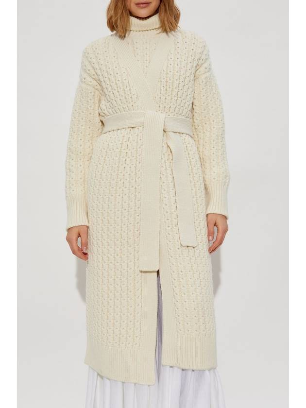 Alaïa Wool Cardigan, Women's, Cream - ALAIA - BALAAN 3