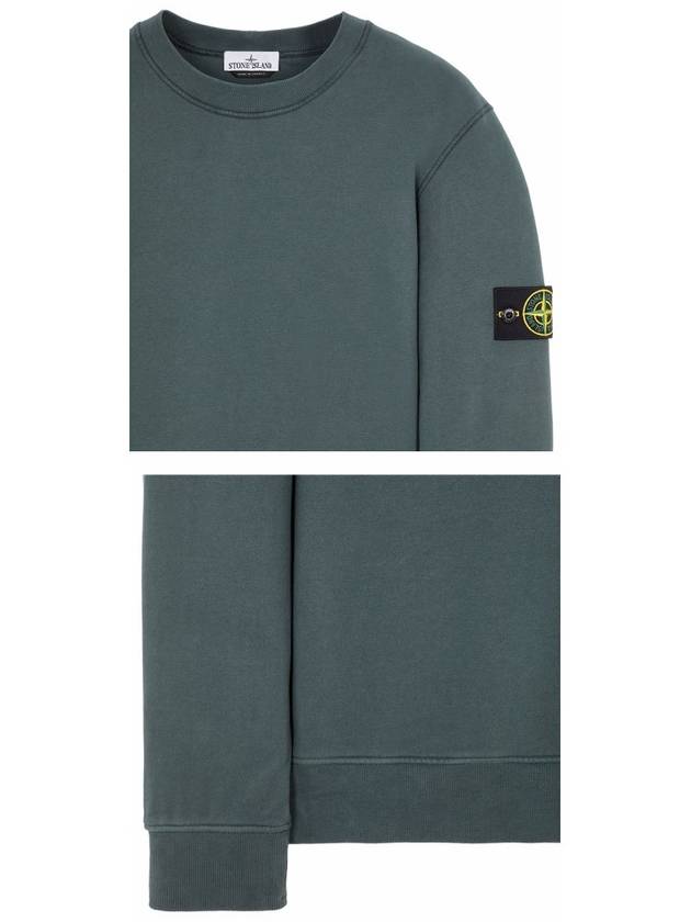 Wappen Patch Crew Neck Sweatshirt Dark Green - STONE ISLAND - BALAAN 6