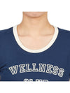 Women's Wellness Club Short Sleeve T-Shirt Navy - SPORTY & RICH - BALAAN 9