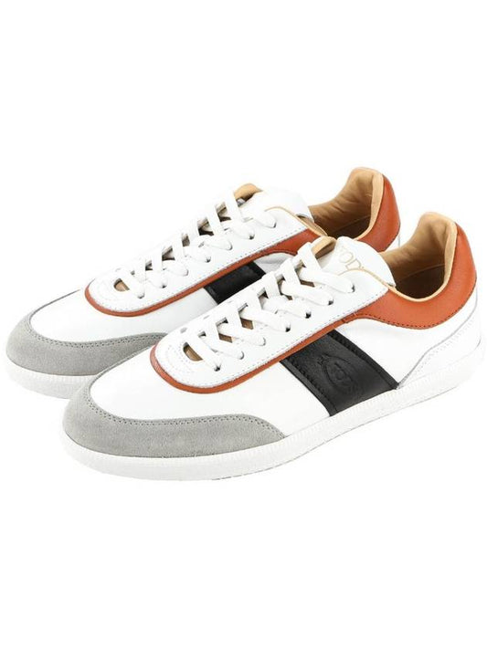 Leather Panel Low Top Sneakers White - TOD'S - BALAAN 2