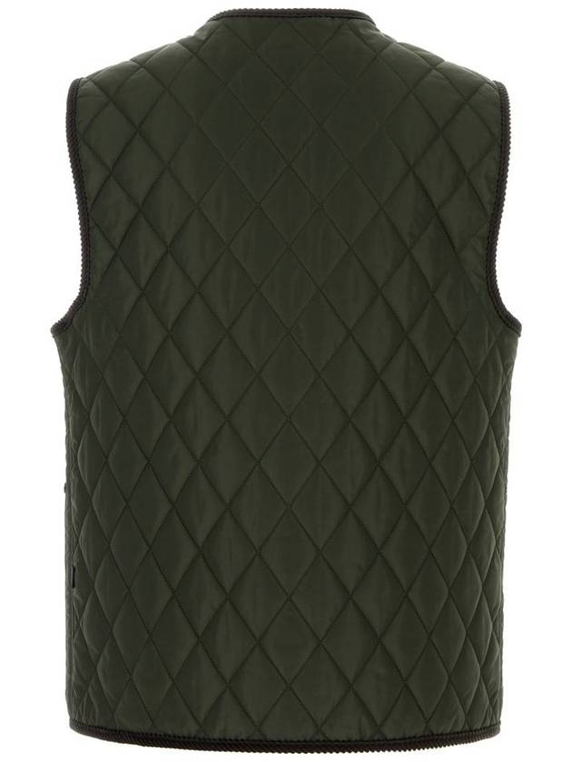 V neck quilted vest green - BURBERRY - BALAAN 3