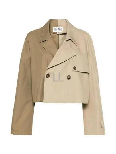 Short Trench Coat Mud Brown - MAISON MARGIELA - BALAAN 2