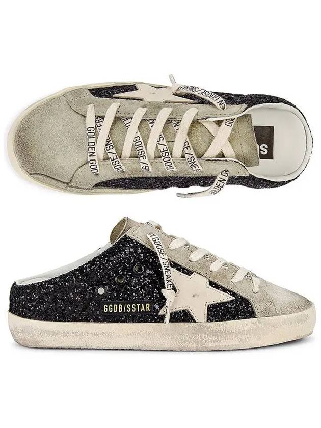 Superstar Sabot Superstar Glitter Low Top Sneakers Black - GOLDEN GOOSE - BALAAN 3