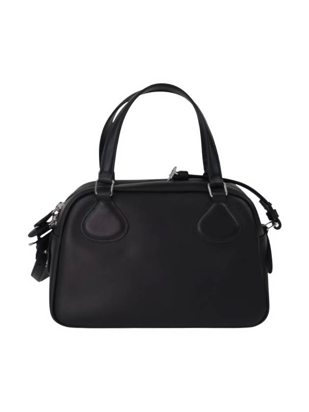 Reedition Leather Bowling Tote Bag Black - COURREGES - BALAAN 3