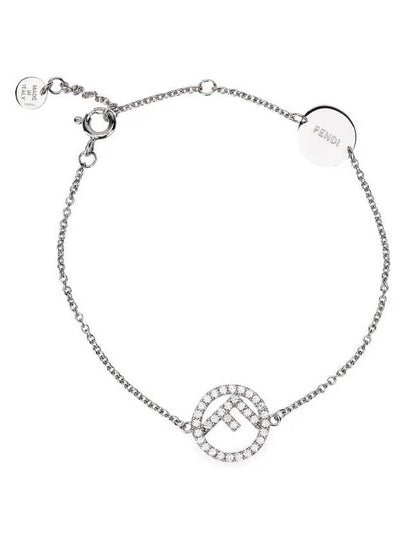 FF Logo Chain Bracelet Silver - FENDI - BALAAN 2