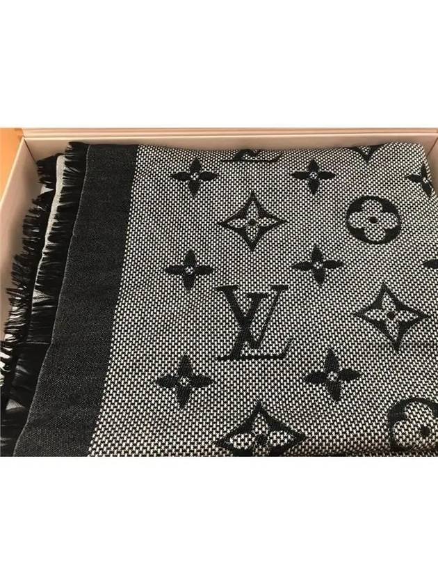 Neo Natte Monogram Scarf Black - LOUIS VUITTON - BALAAN 5