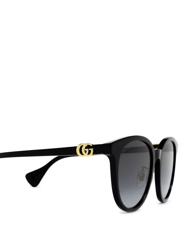 Eyewear Side GG Logo Round Sunglasses Black - GUCCI - BALAAN 4