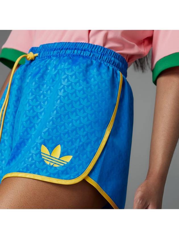 Monogram Shorts IB2063 Blue WOMENS UK6 8 - ADIDAS - BALAAN 4