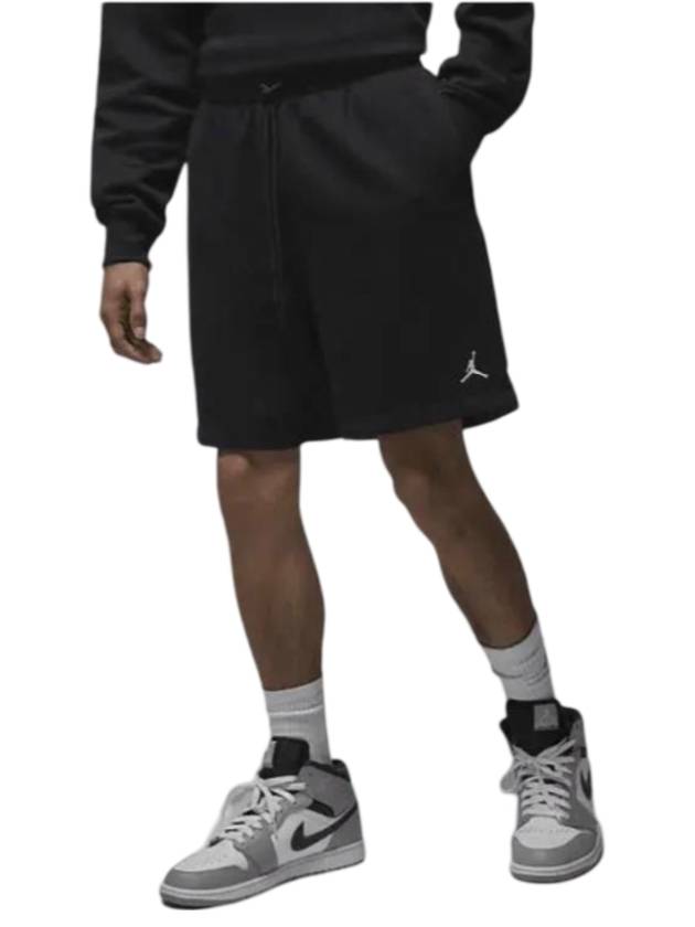 Jordan Brooklyn Fleece Shorts Black - NIKE - BALAAN 1