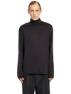 Cotton Long Sleeve Turtleneck Black - LEMAIRE - BALAAN 2