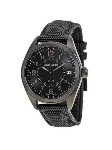 Men's Khaki Field Quartz Movement Dial Watch Black - HAMILTON - BALAAN 1