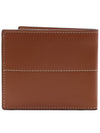 Men's Bi-Fold Stitch Half Wallet Brown - TOD'S - BALAAN 5