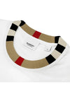 Men's Striped Neck Short Sleeve T-Shirt White - BURBERRY - BALAAN 3