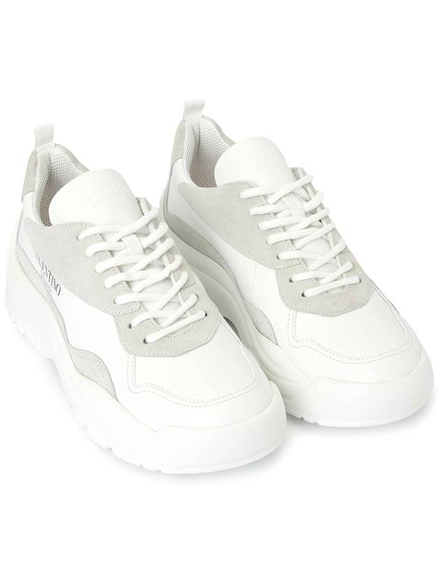 Gumboy Banshee Leather Low Top Sneakers White - VALENTINO - BALAAN 4