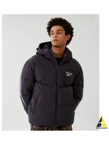 Vector TEAM Down Jacket Charcoal - REEBOK - BALAAN 1