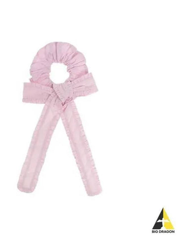 Women s Ruffle Bow Hair Scrunch Light Pink A4667 - GANNI - BALAAN 1