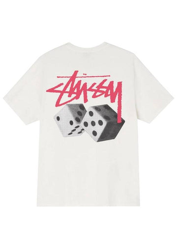 Roll the Dice T Shirt White Men - STUSSY - BALAAN 1