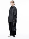 For Women W243SH02BK Oversized String Denim Shirt Black Indigo - CHANCE'S NOI - BALAAN 6