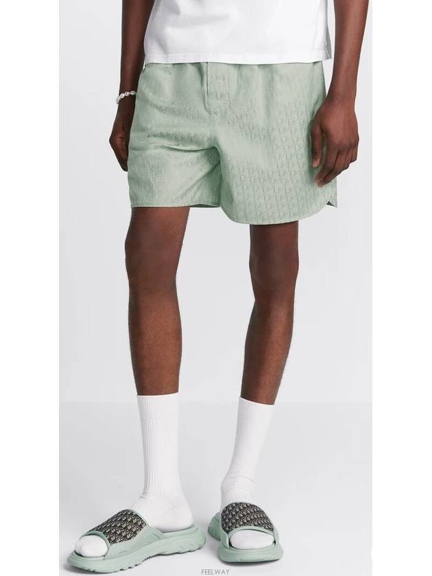 Oblique Shorts Green - DIOR - BALAAN 4